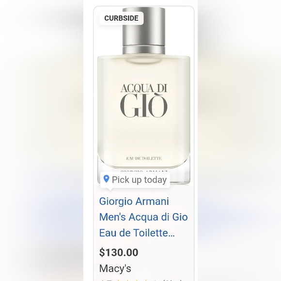 Giorgio Armani Acqua di Giò Eau de Toilette 3.4 FL OZ - Picture 2 of 10